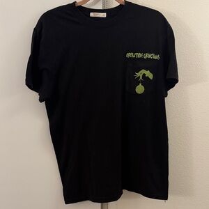 Hanes Black and Green Graphic Tee